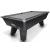 Cry Wolf - Slate Bed Pool Table - Matt Black - view 1