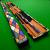 1pc Multi Coloured Diamond cue case - view 2