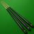 3 x 1pc Cannon Black snooker cues, rack cues - club cues - view 2