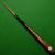 3/4 Craftsman Century cue - Hand Spliced Ash, Ebony & Rose (C) - view 7