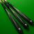 3/4 Green Sniper hand spliced pool cue - view 2