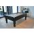 Turned Leg - Slate Bed Pool Table - Matt Black - view 2