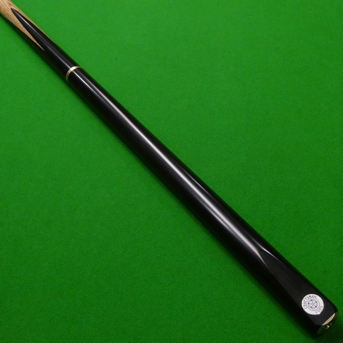 3/4 Craftsman Panther Snooker cue (B) - Hand Spliced - Ebony