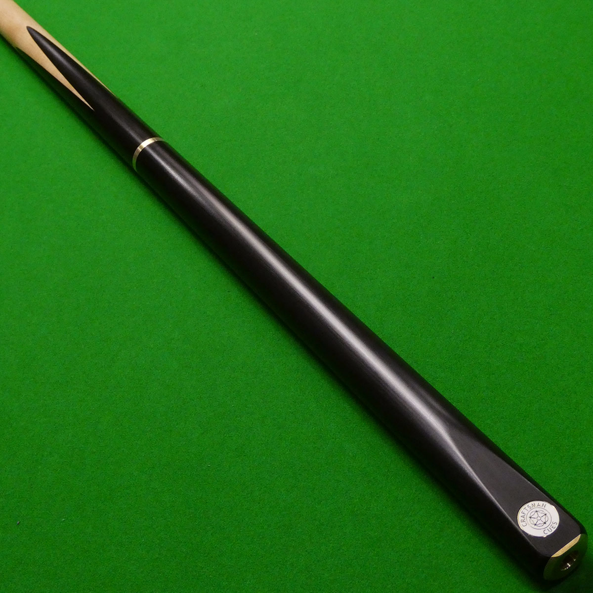 3/4 Craftsman Panther Snooker cue (A) - Hand Spliced - Maple shaft