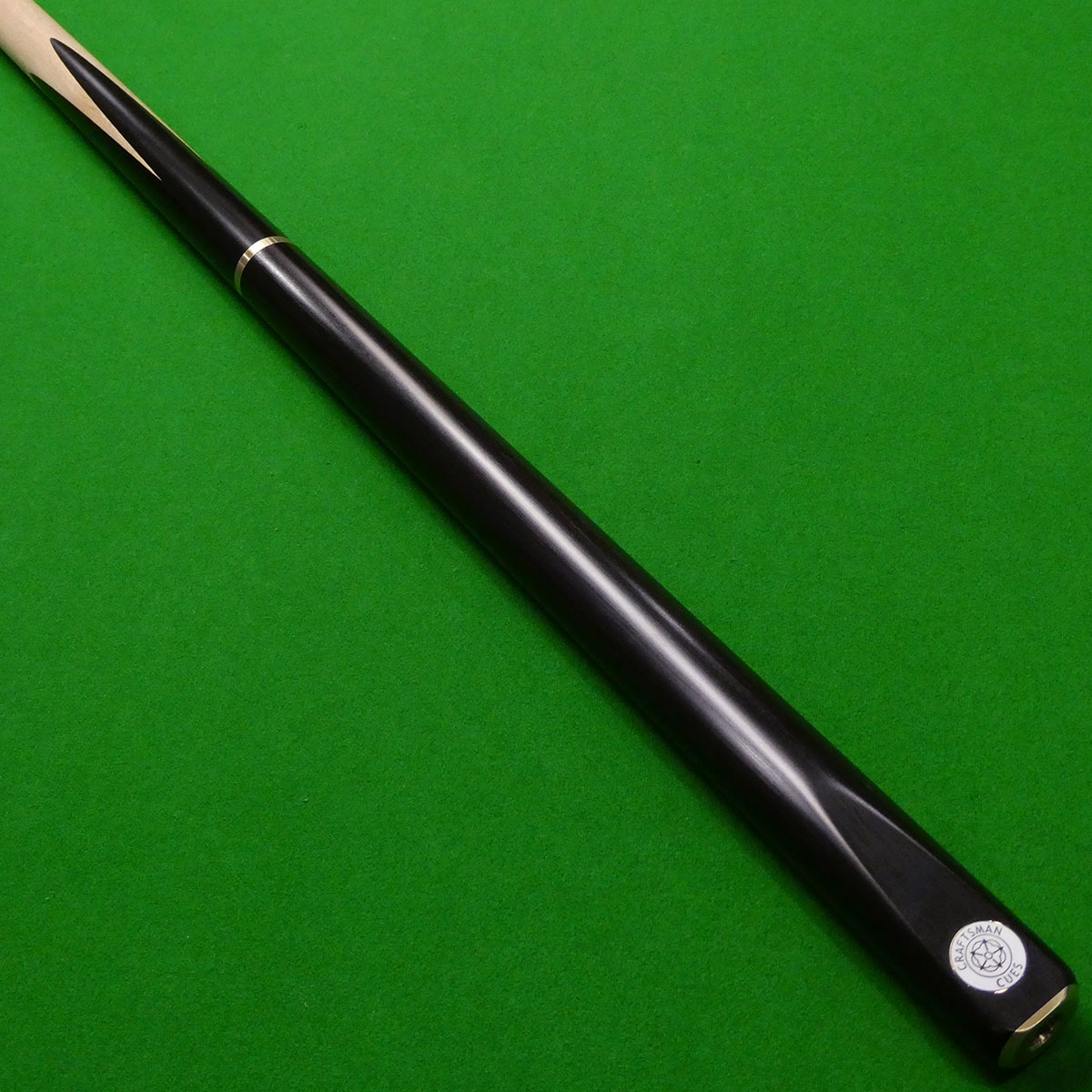 3/4 Craftsman Panther Snooker cue (B) - Hand Spliced - Maple shaft