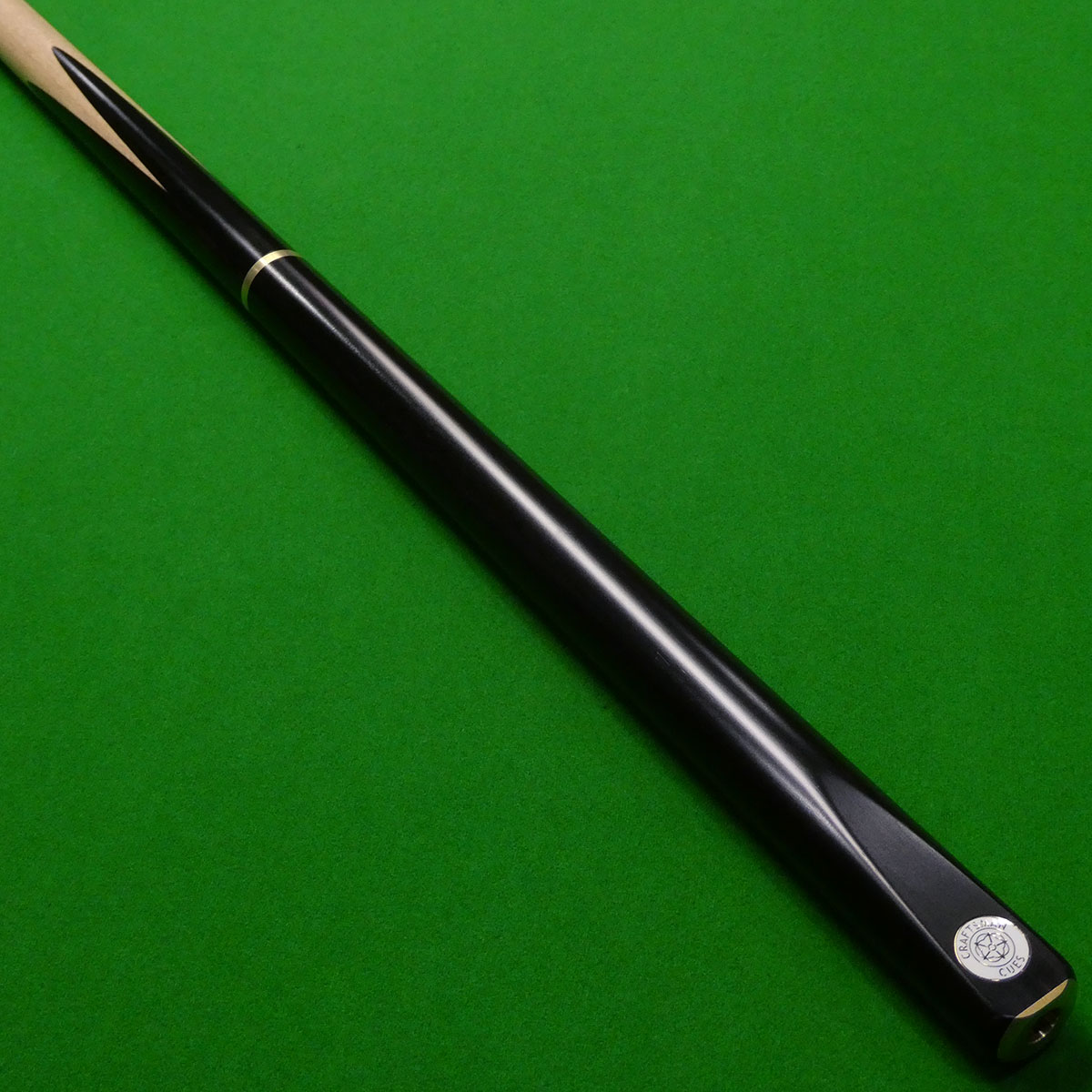 3/4 Craftsman Panther Snooker cue (C) - Hand Spliced - Maple shaft