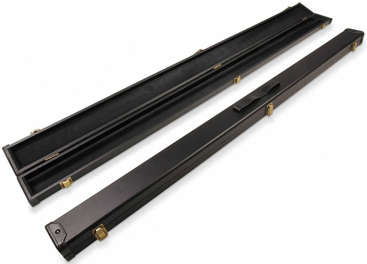 3/4 Plain Black Hard cue case