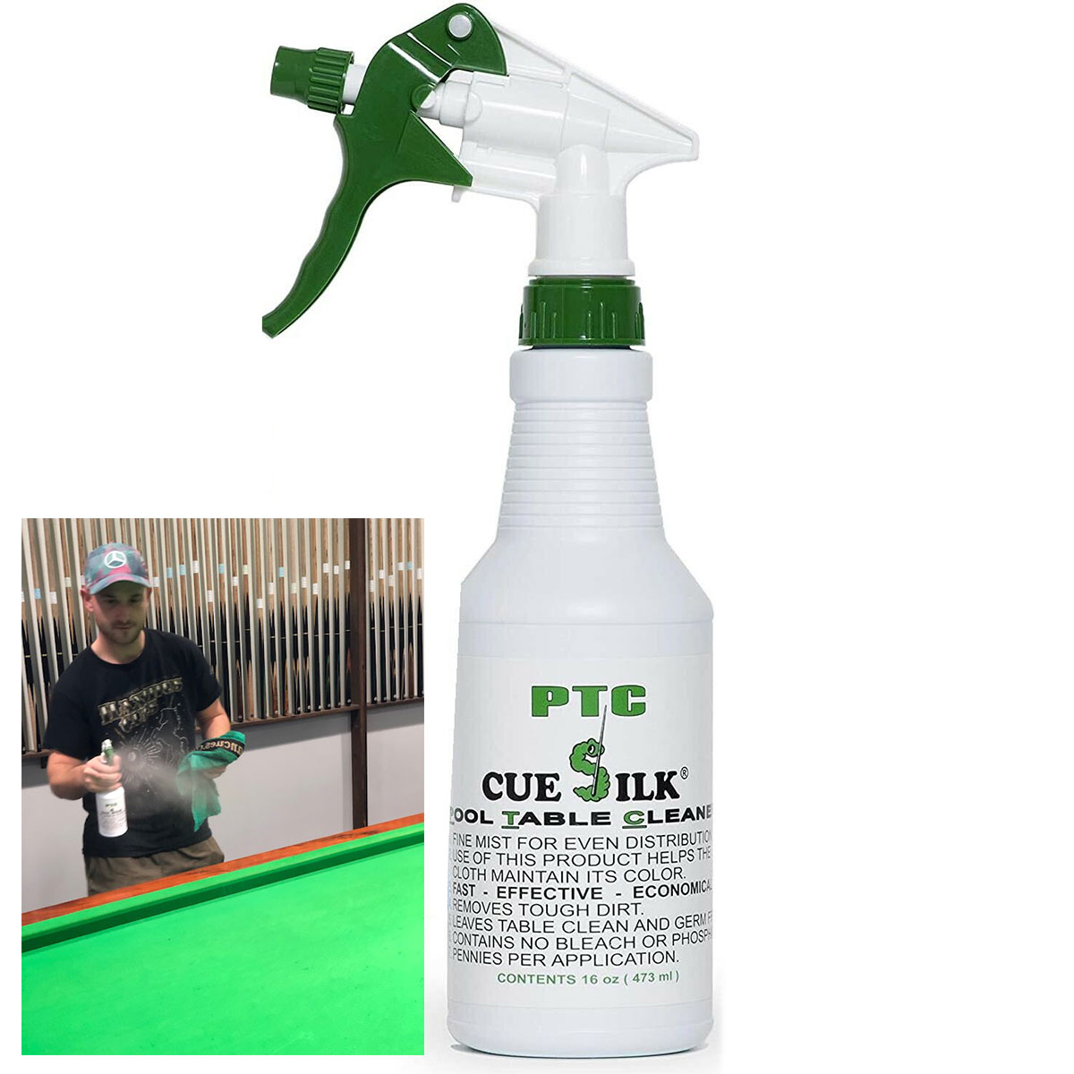 Cue Silk PTC Pool Table Cleaner