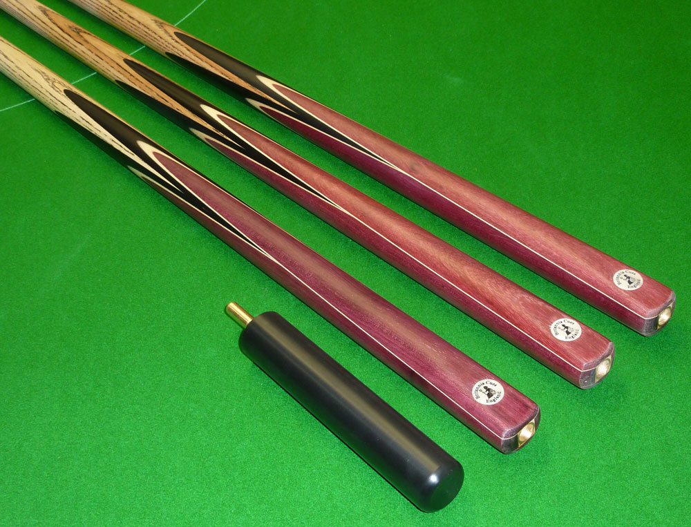 2pc Hand Spliced Satan cue + Mini butt