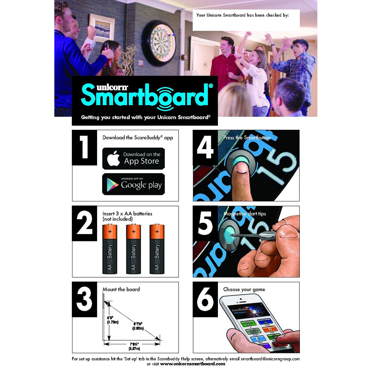 Unicorn Electronic Dartboard, Smartboard