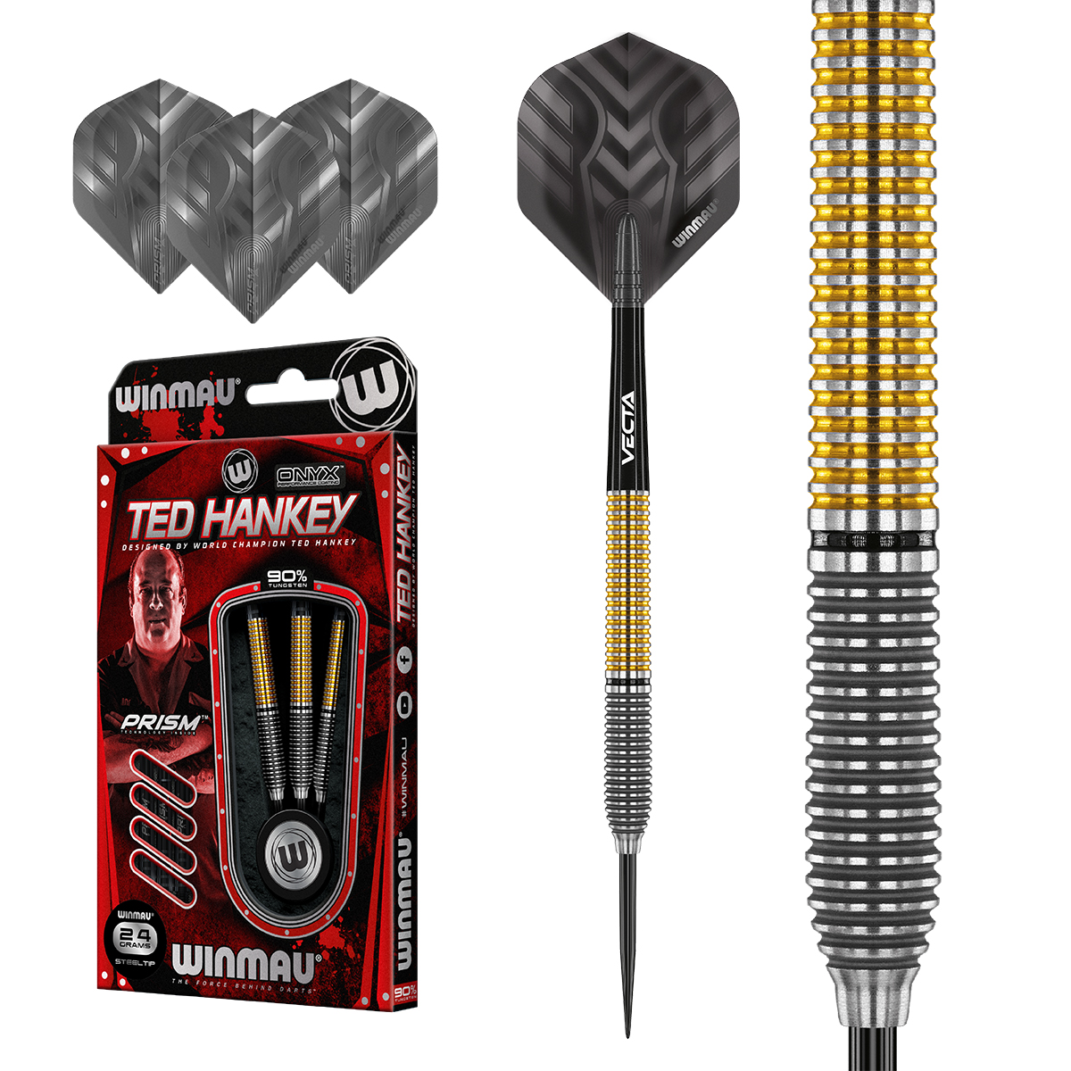 Ted Hankey Special Edition Darts 24 gram 90% Tungsten