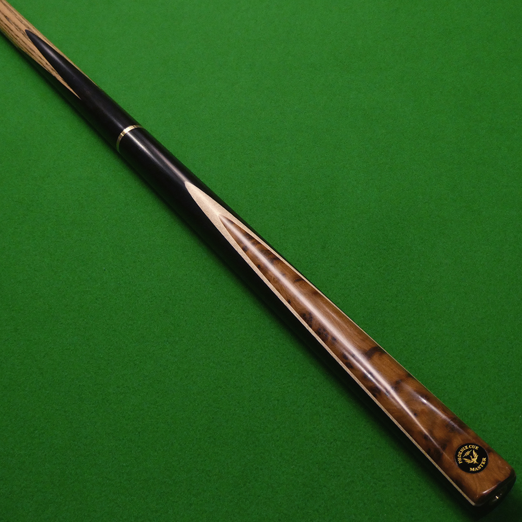 3/4 Master cue Thuya Hand spliced cue Ash, Ebony & Thuya Burr (A)