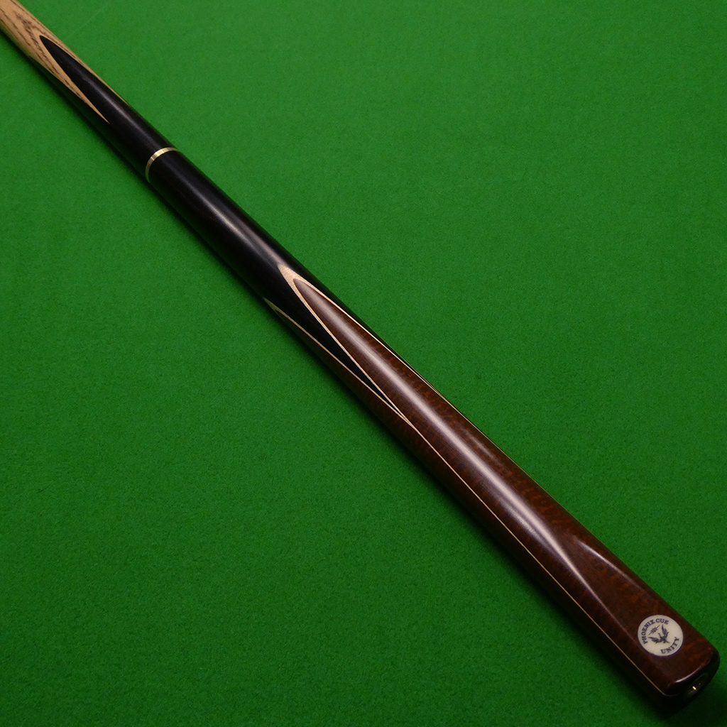 3/4 Unity 35 Hand spliced cue Ash, Ebony & Snakewood (A)