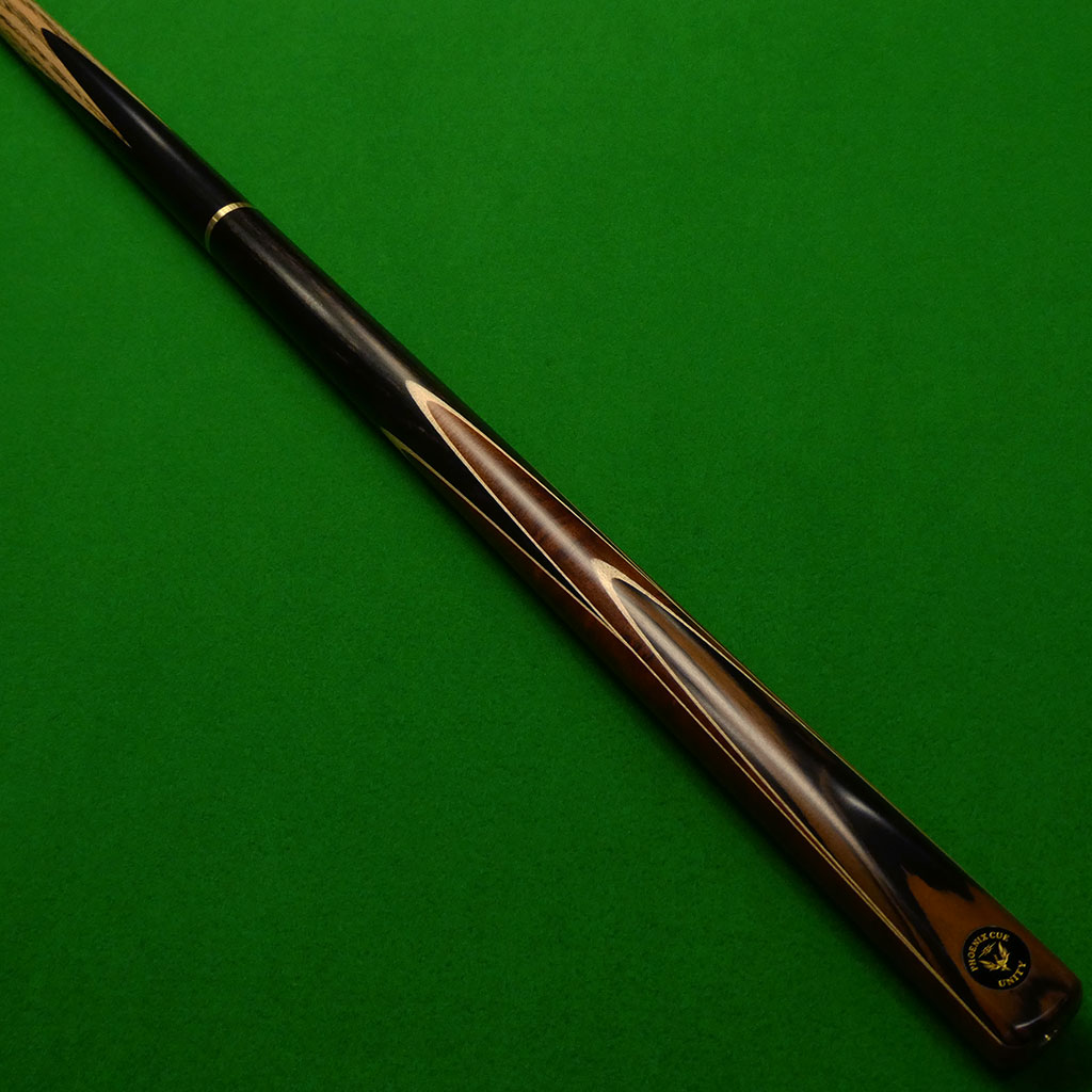 3/4 Unity 11 Hand spliced cue Ash, Ebony & Amboyna (B)