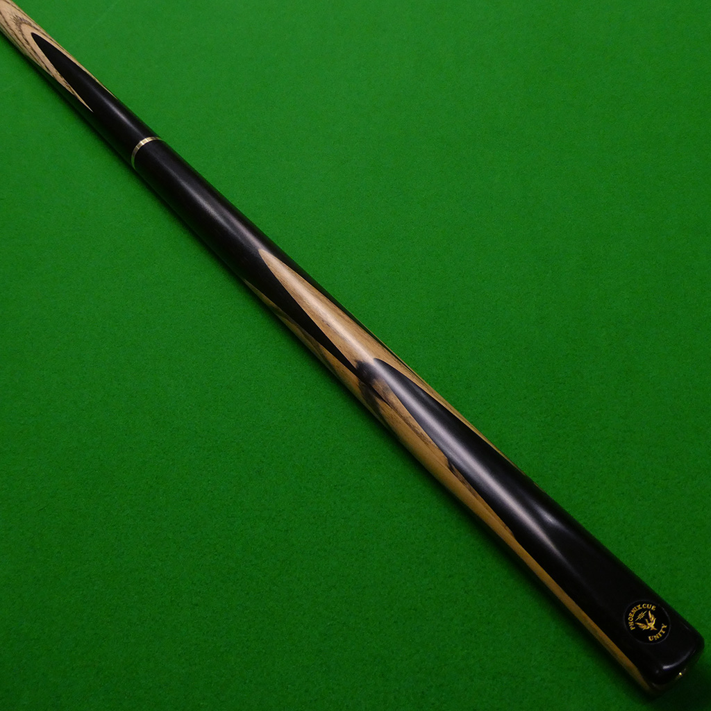 3/4 Unity 21 Hand spliced cue - Black/ White Ebony (A)