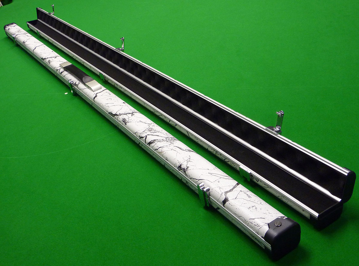 1pc Slimline cue case - White Marble